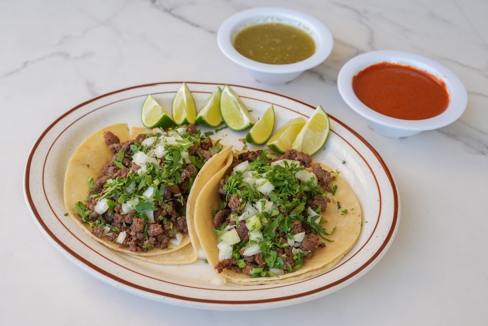 Tacos mexicanos de carne asada